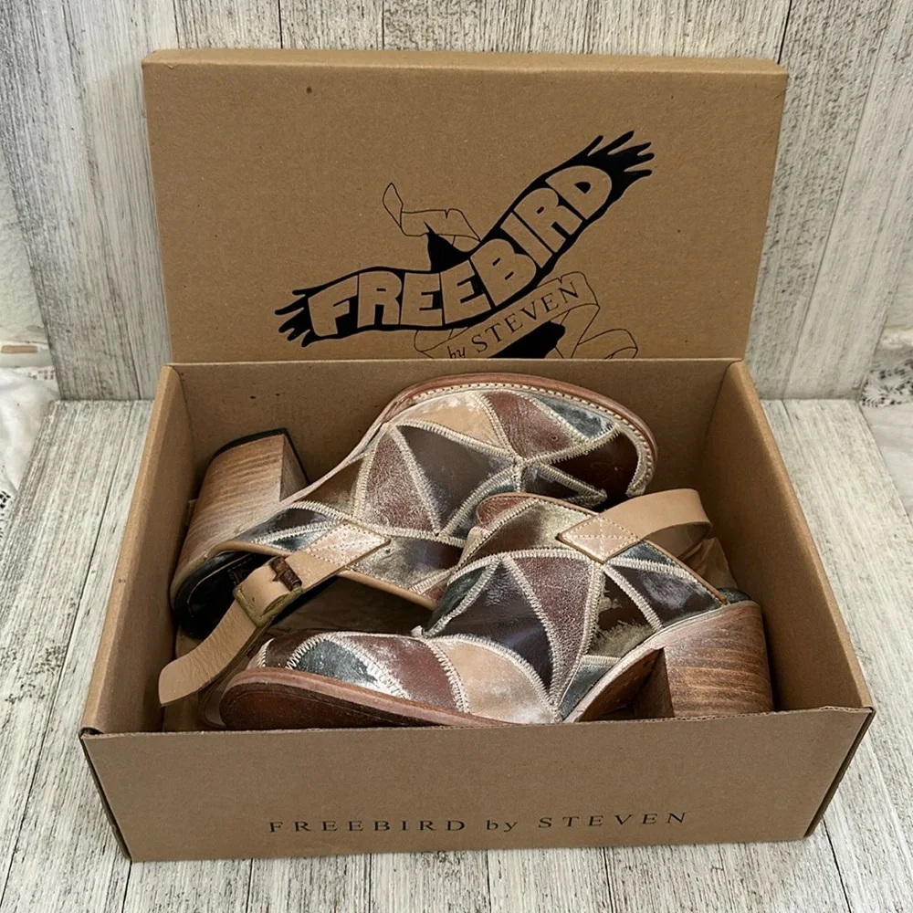 Freebird by Steven Patchwork Mules - Picture 2 of 9